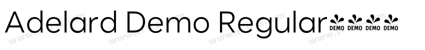 Adelard Demo Regular字体转换